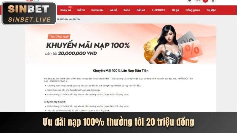 Banner đánh giá chi tiết Sinbet One888